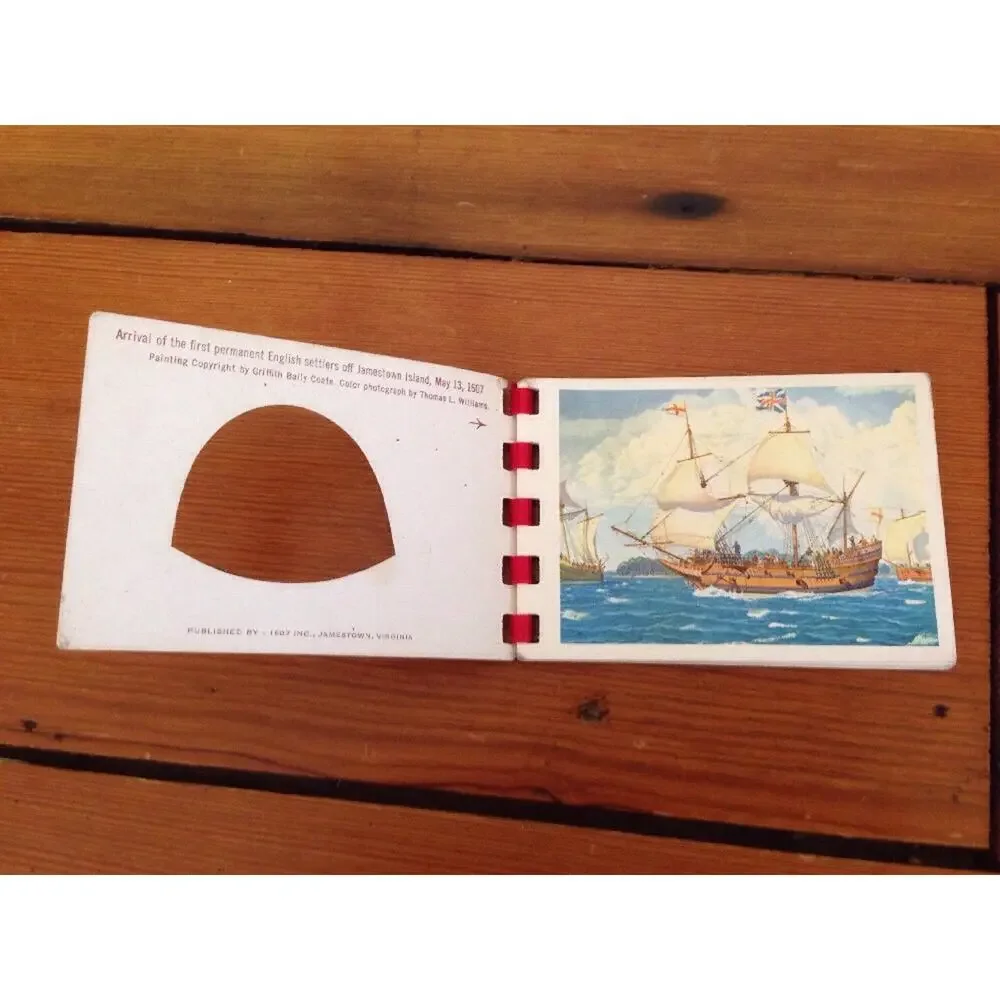 Vintage Historic Jamestown Virginia VA Tourism Color Picture Souvenir Booklet